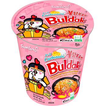 SAMYANG - Buldak Carbonara Hot Chicken Flavor Ramen Cup 80g